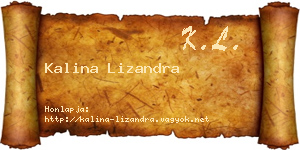 Kalina Lizandra névjegykártya